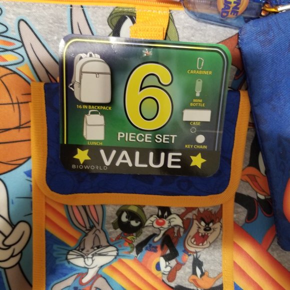Space Jam Backpack 6 piece set - Picture 2 of 5